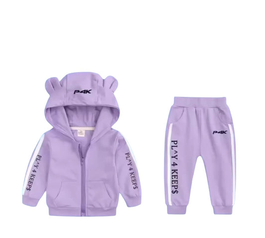 FREE ONLY WITH PURCHASE Care Bare Tracksuit Set-Lanvender